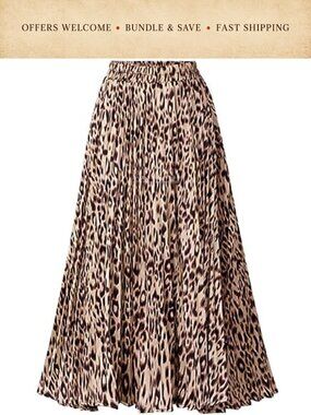 High Waisted Pleated Midi A-Line Maxi Skirt Long Flowy